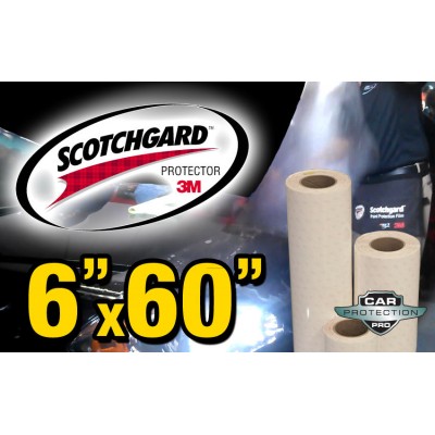 6" x 60" Genuine 3M Scotchgard Paint Protection Film Bulk Roll Clear Bra Strip
